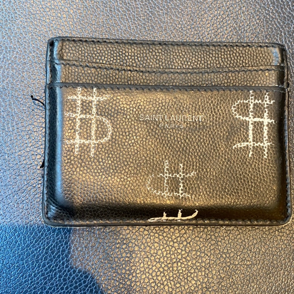 AUTHENTIC YVES SAINT LAURENT CARD CASE